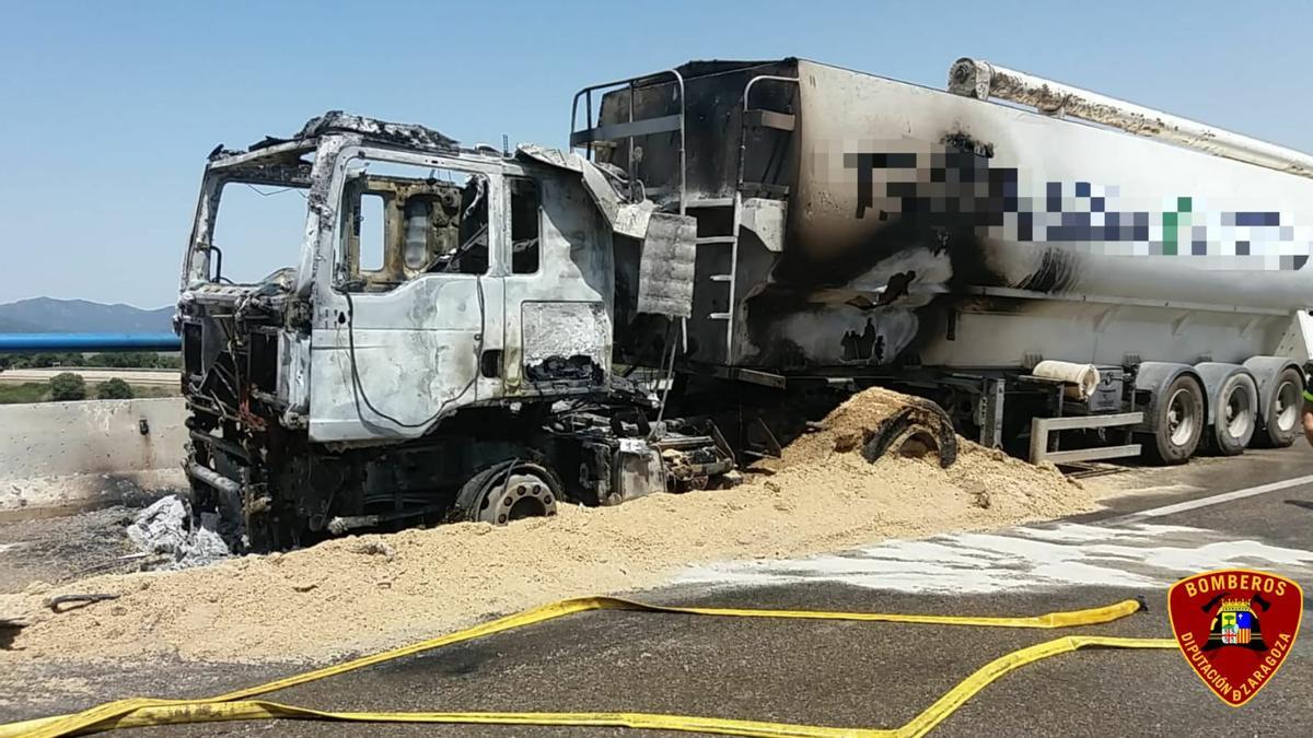 Camión accidentado.