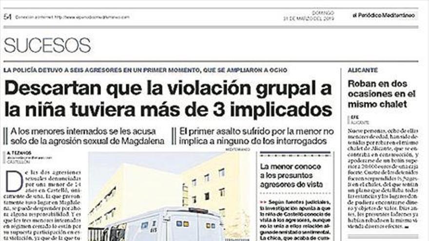 Castellón espera todavía el ADN tres meses después de la violación grupal de Magdalena