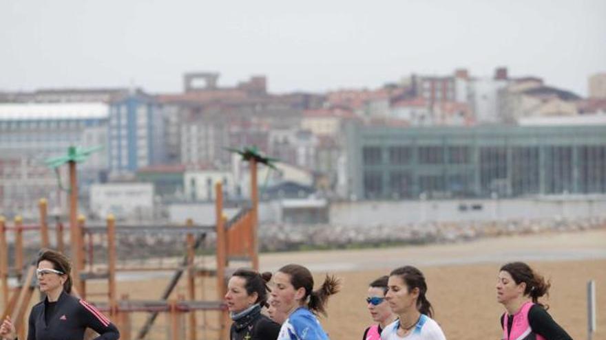 Participantes, durante la carrera.