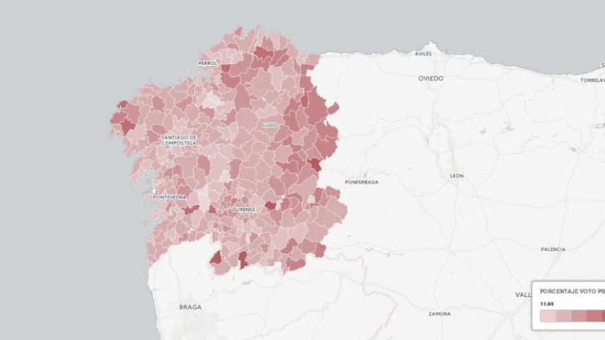 El PSOE pierde fuelle en las ciudades, pero mantiene sus feudos interiores