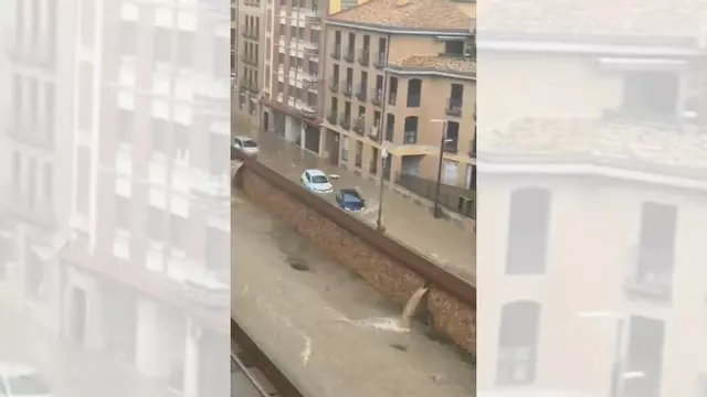 VÍDEO | La DANA golpea Tarazona con inundaciones en pleno centro de la localidad