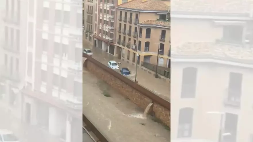 VÍDEO | La DANA golpea Tarazona (Zaragoza) con inundaciones en pleno centro de la localidad