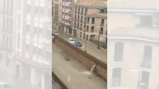 Las tormentas golpean Aragón, que activa el primer nivel de emergencia por la dana