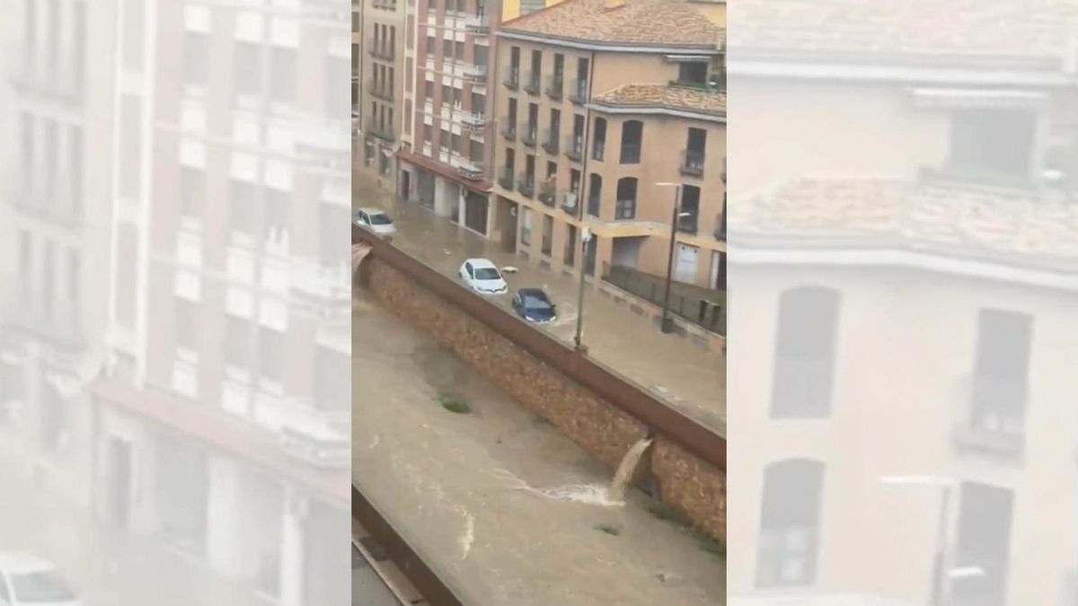 VÍDEO | La DANA golpea Tarazona (Zaragoza) con inundaciones en pleno centro de la localidad