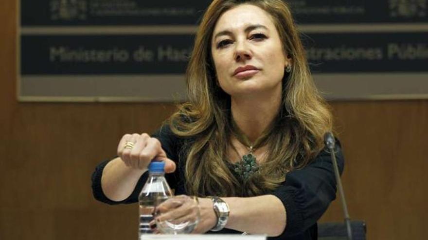 Marta Fernández Curras, secretaria de Estado de Presupuestos, en el Ministerio de Hacienda.  // C. Moya/Efe