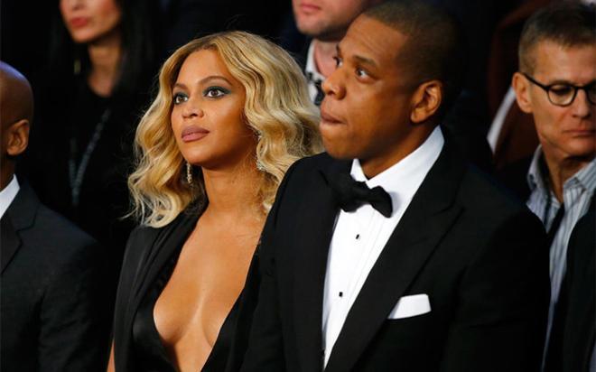 Beyoncé y su pareja, Jay-Z, en primera fila