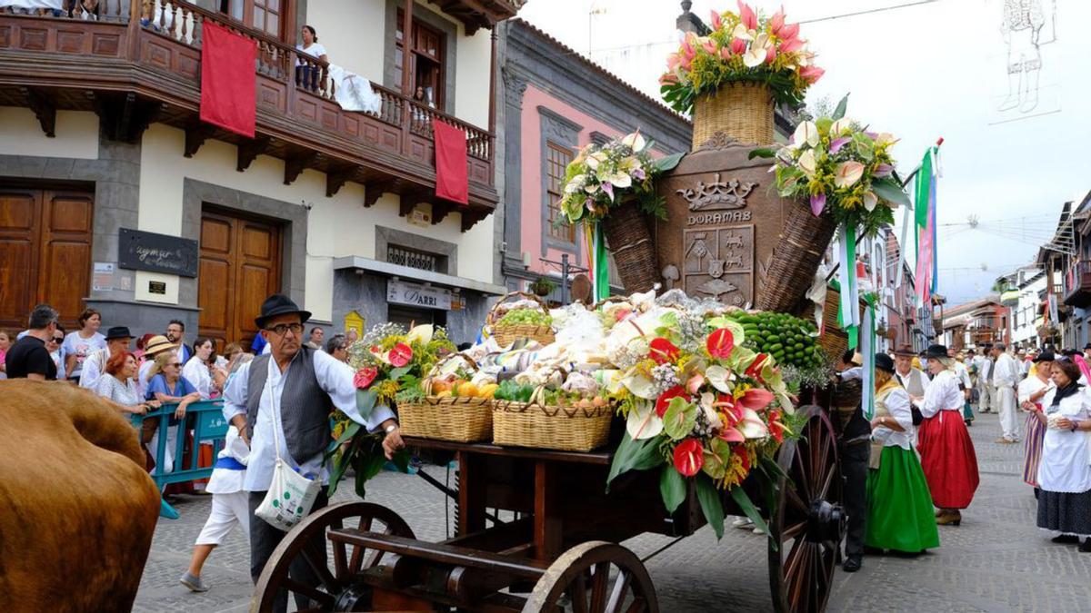 La romería del Pino vuelve con más ofrendas que nunca | JOSÉ CARLOS GUERRA