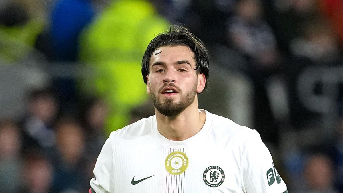 Marc Guiu, durante el Cardiff-Chelsea