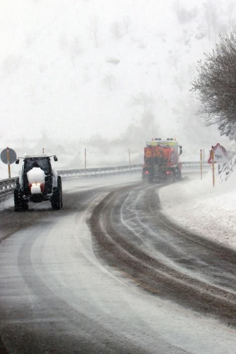 Temporal de nieve en Pajares