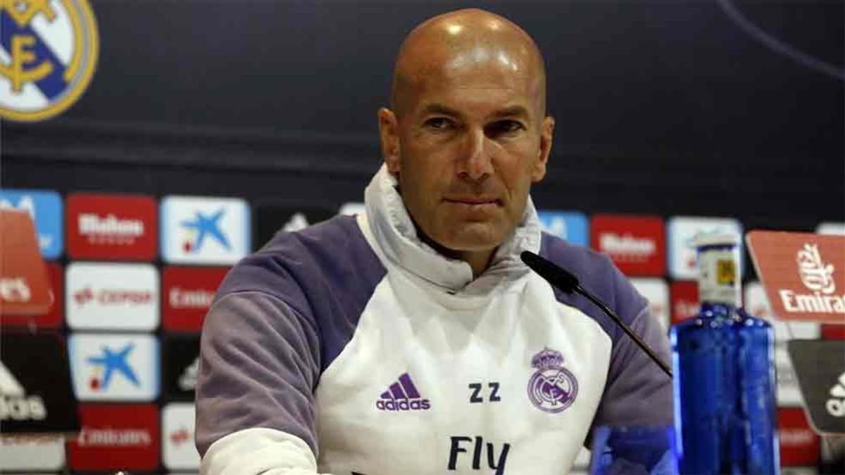 Zidane, en una rueda de prensa