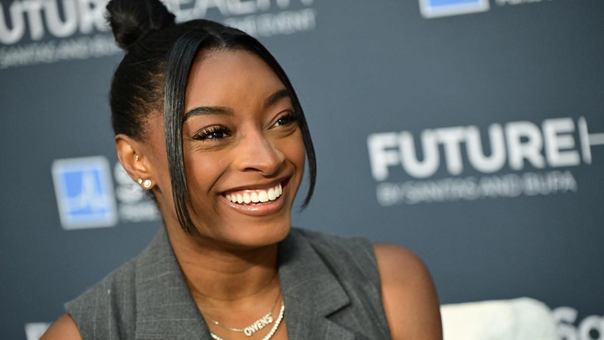 Simone Biles, siete veces campeona olímpica en gimnasia artística