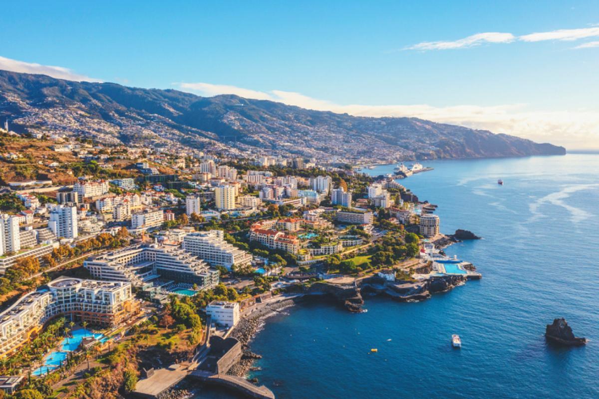 Vistas panorámicas de Funche, la capital de Madeira donde nació Cristiano Ronaldo
