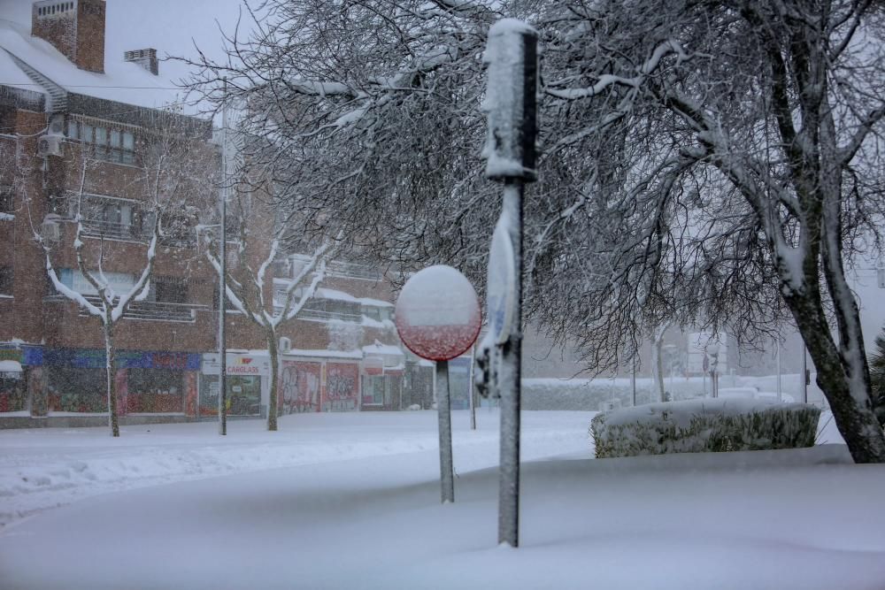 La gran nevada a Madrid aquest 9 de gener del 2021