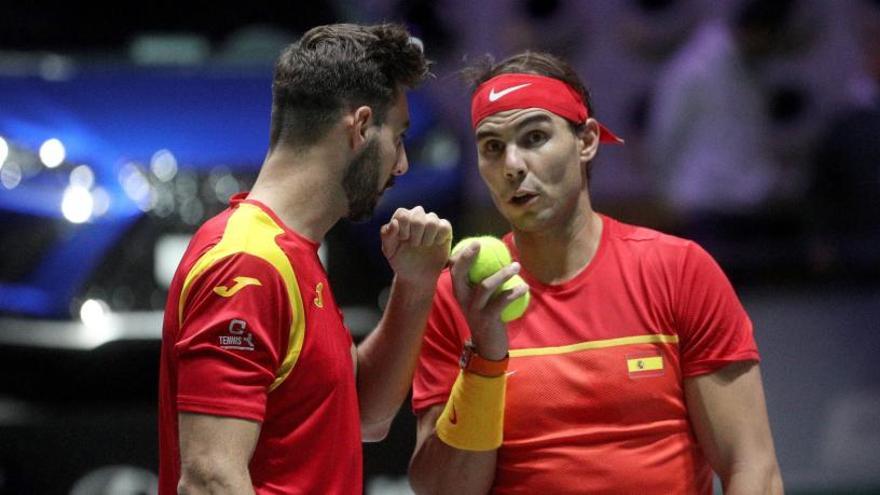 Granollers y Nadal, en la Copa Davis.