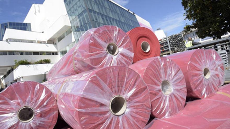 Preparativos para el Festival de Cannes.