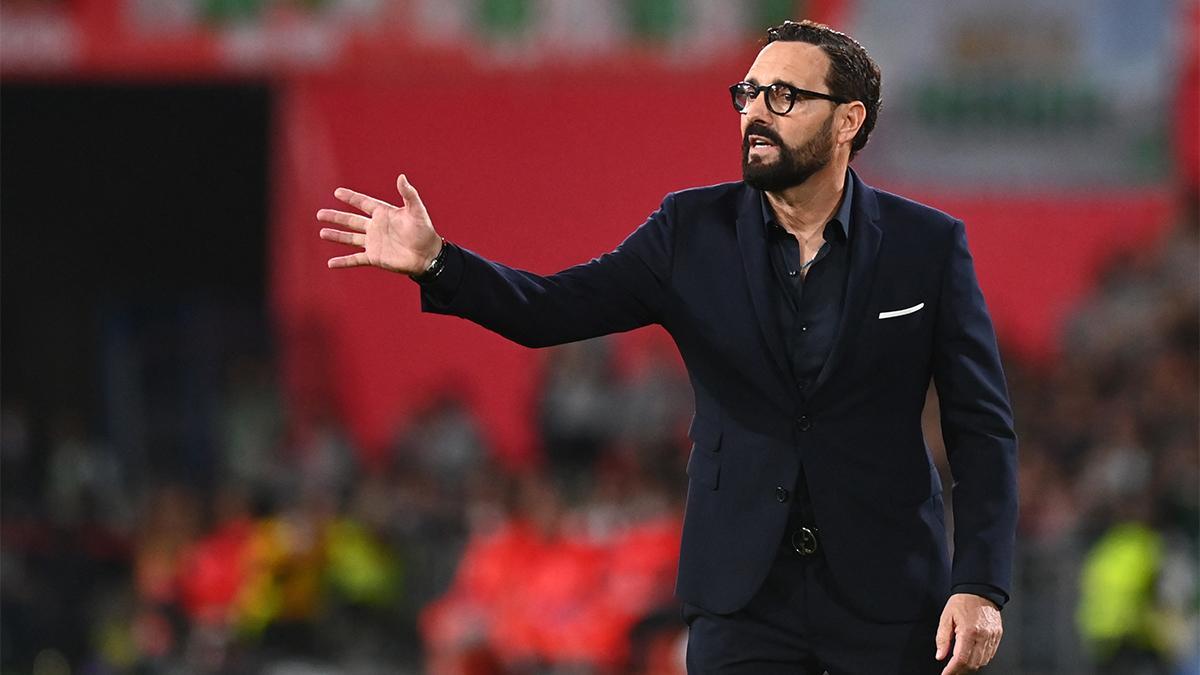 Jose Bordalás, durante el encuentro de la final de la Copa del Rey ante el Betis