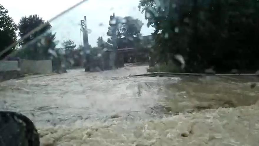 Inundaciones a la altura de la Academia General Militar