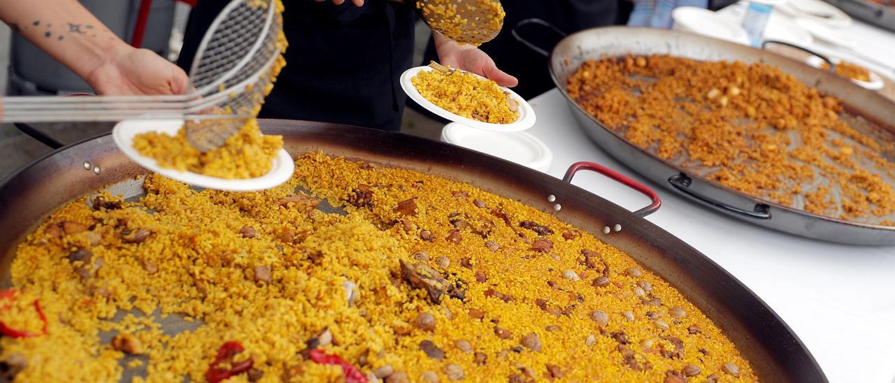 Paella valenciana.