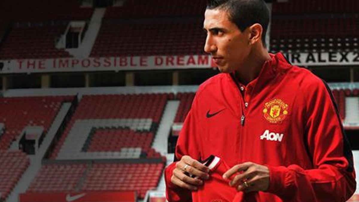 Di María fue presentado como nuevo jugador del Manchester United