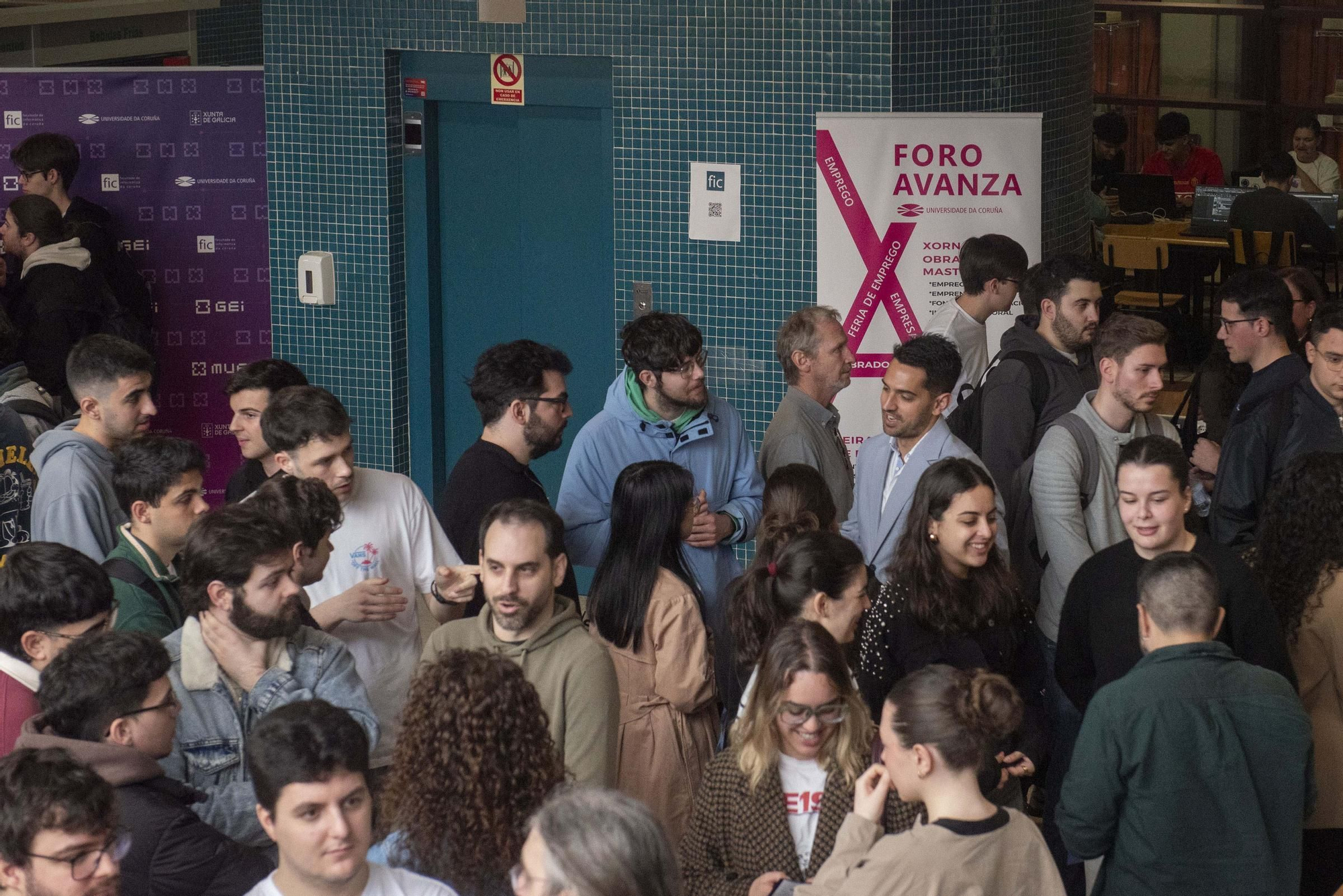 VI Feira de Prácticas e de Emprego en la Facultad de Informática
