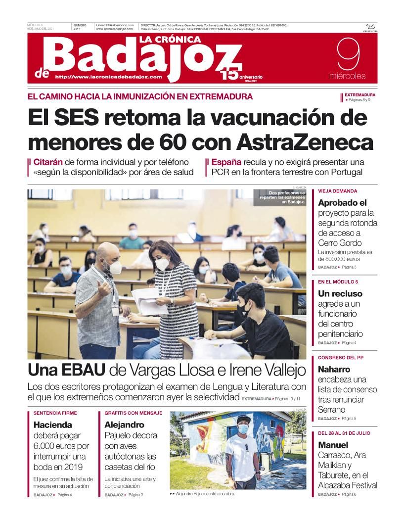 Consulta la portada correspondiente al día 9 de junio del 2021