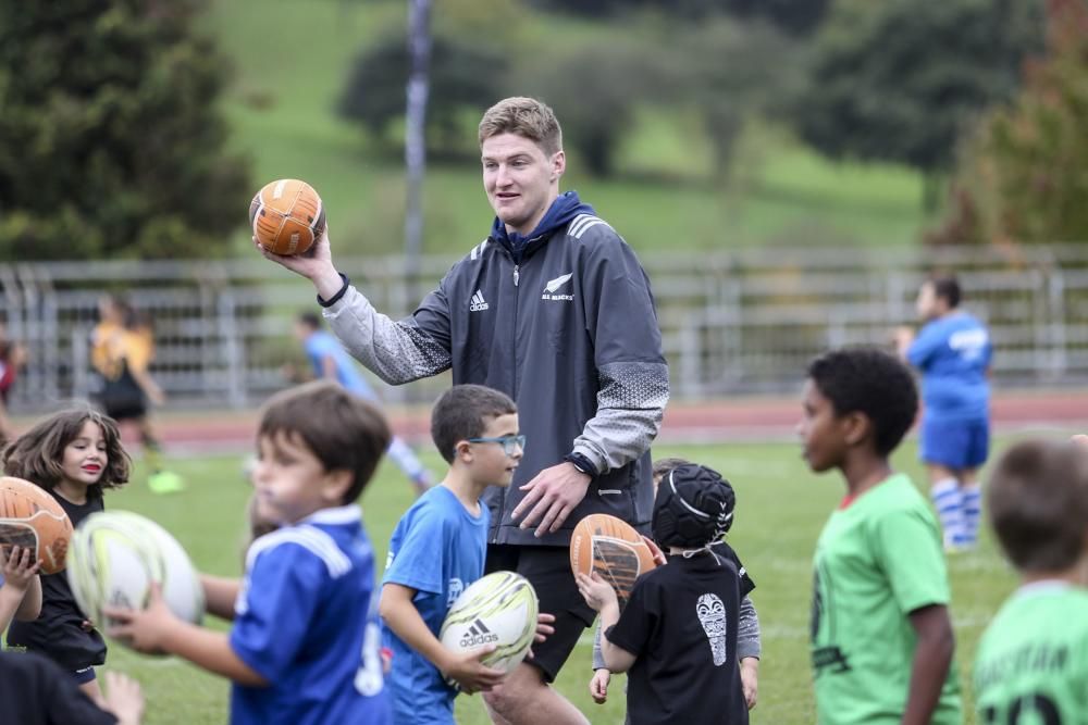 Entrenamiento de los All Blacks en San Lázaro