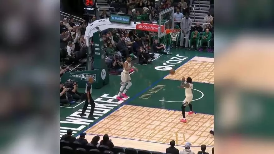El espectacular mate de Hugo González contra el Milwaukee Bucks