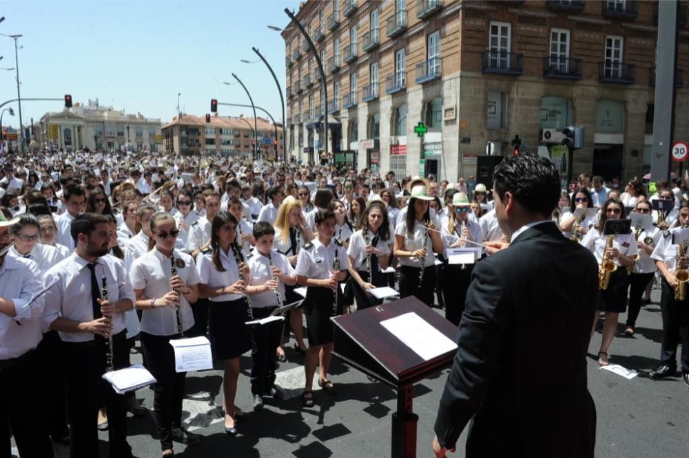 Encuentro de bandas de música en Martínez Tornel