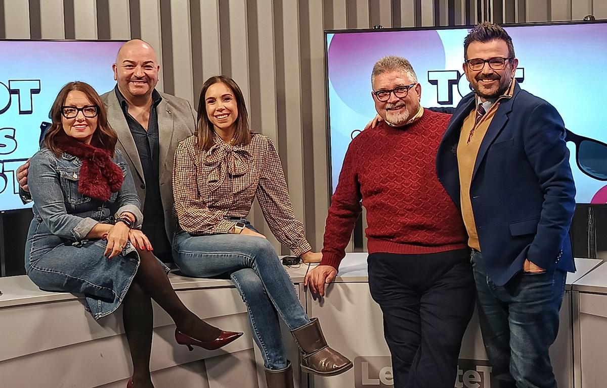 Los colaboradores del programa con Jaume Bronchud