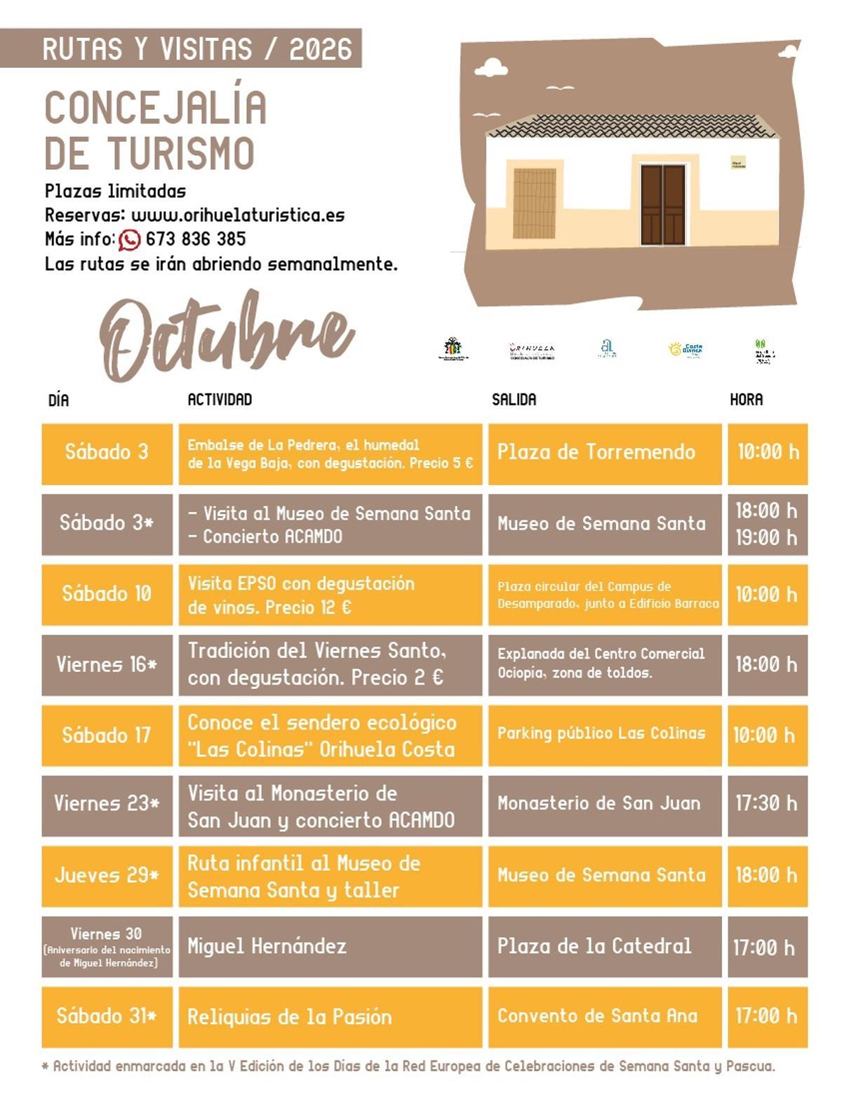 Rutas de octubre