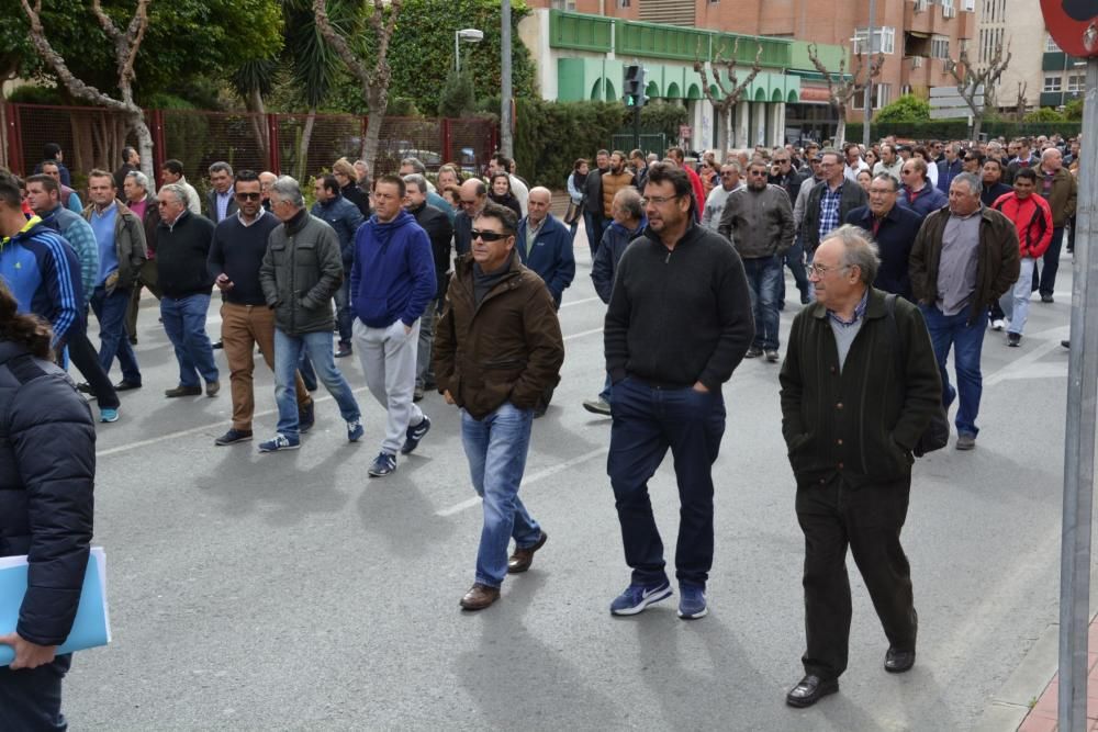 Manifestación en Murcia de los agricultores