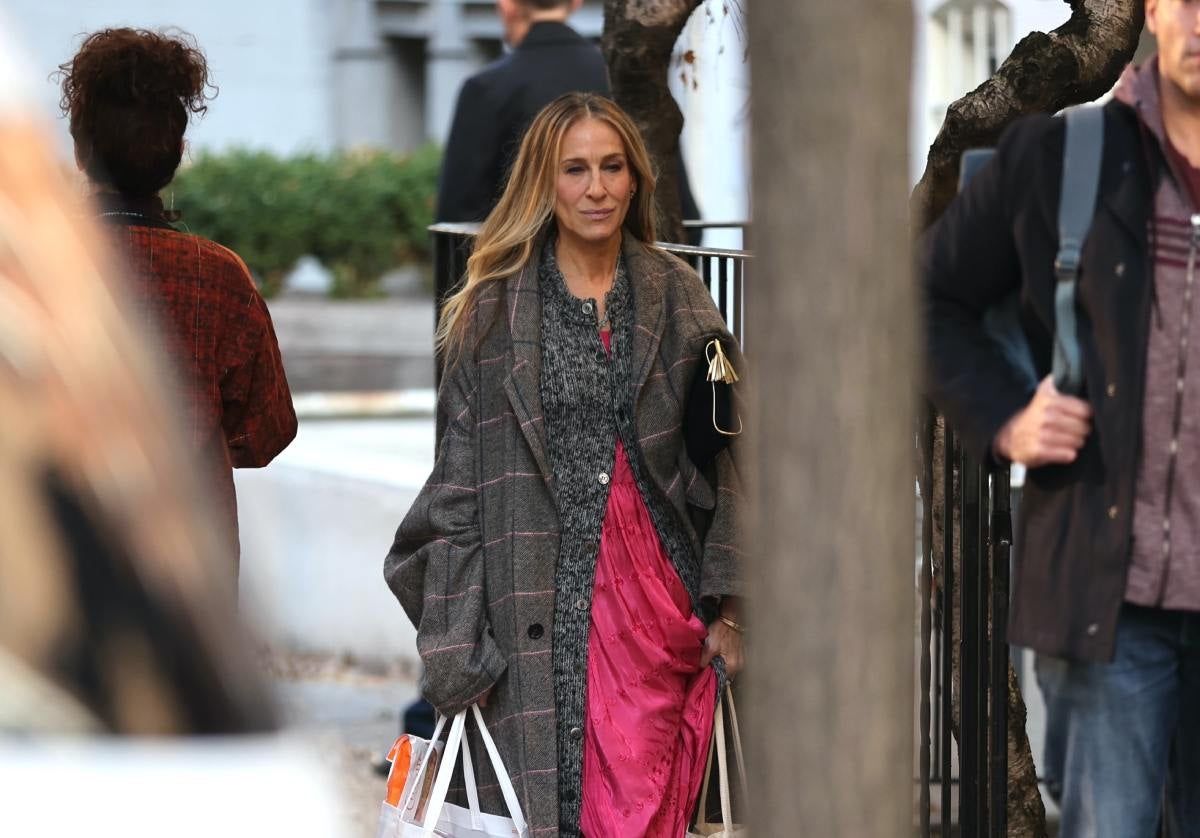 Sarah Jessica Parker en el rodaje de 'And just like that'