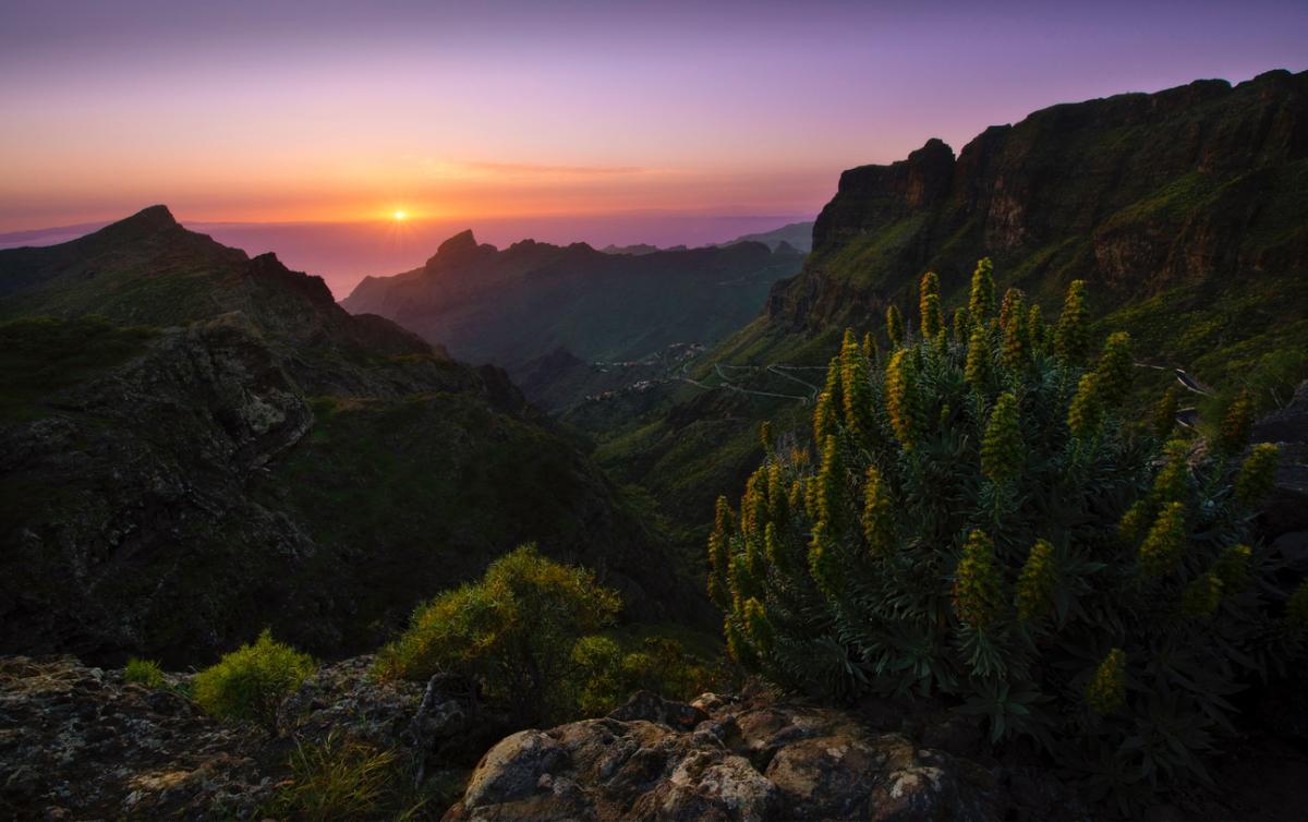 El atardecer en Masca (Tenerife)