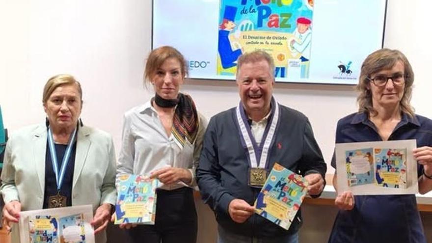 El libro "El menú de la paz" acercará a los escolares de Oviedo a la fiesta del Desarme