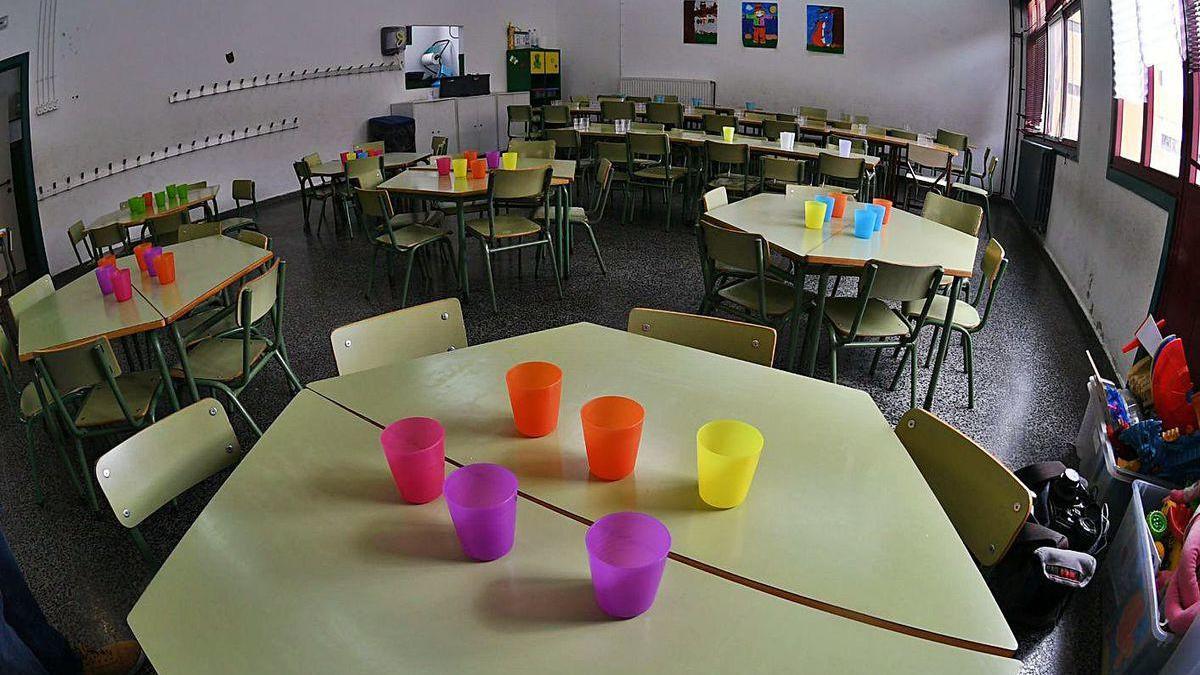 Comedor del colegio Curros Enríquez.