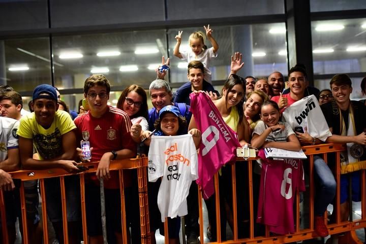 LLegada del Madrid al Aeropuerto de Gran Canaria