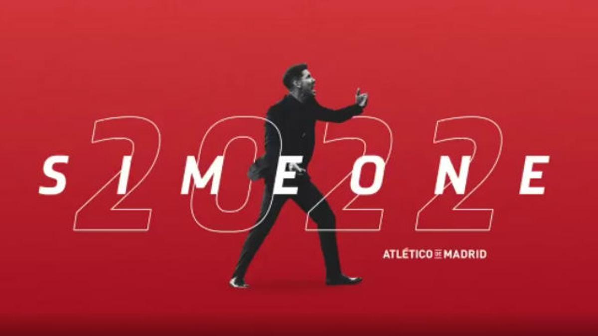 El Atlético renueva a Simeone hasta 2022