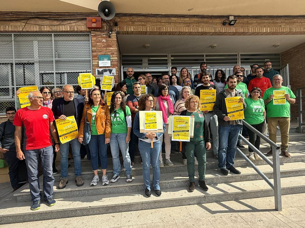 Protesta en el IES Pare Victoria de Alcoy