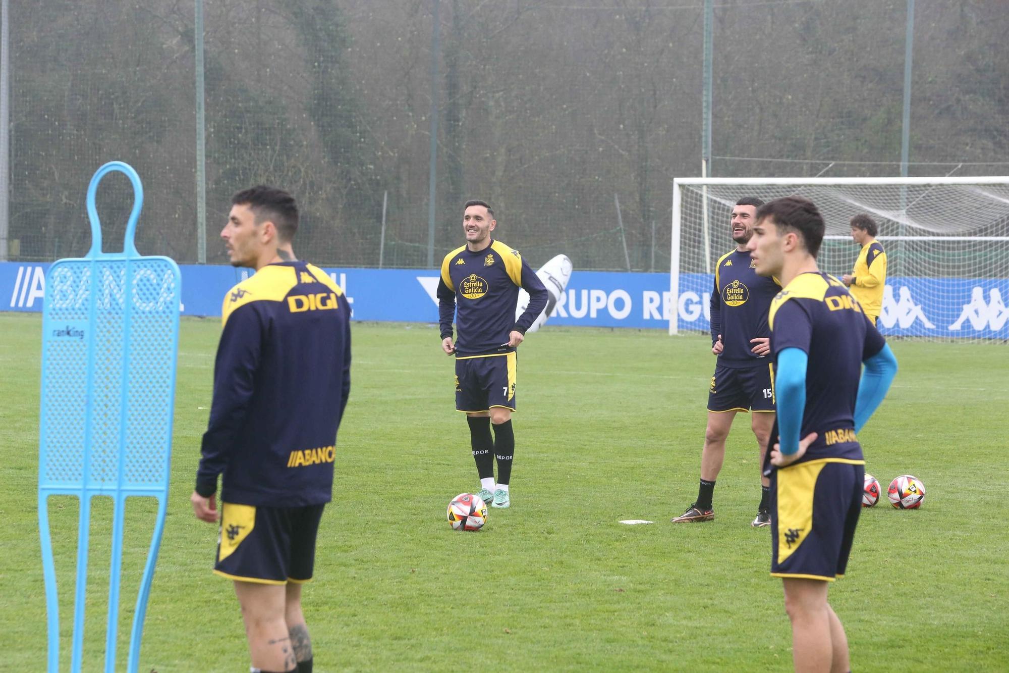 El Dépor prepara el partido contra el Fuenlabrada