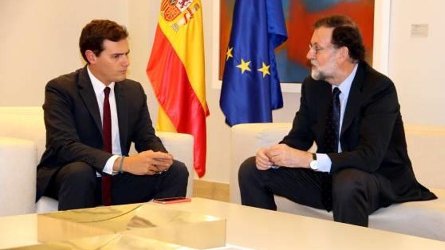 Albert Rivera i Mariano Rajoy, en una reunió l&#039;octubre passat.