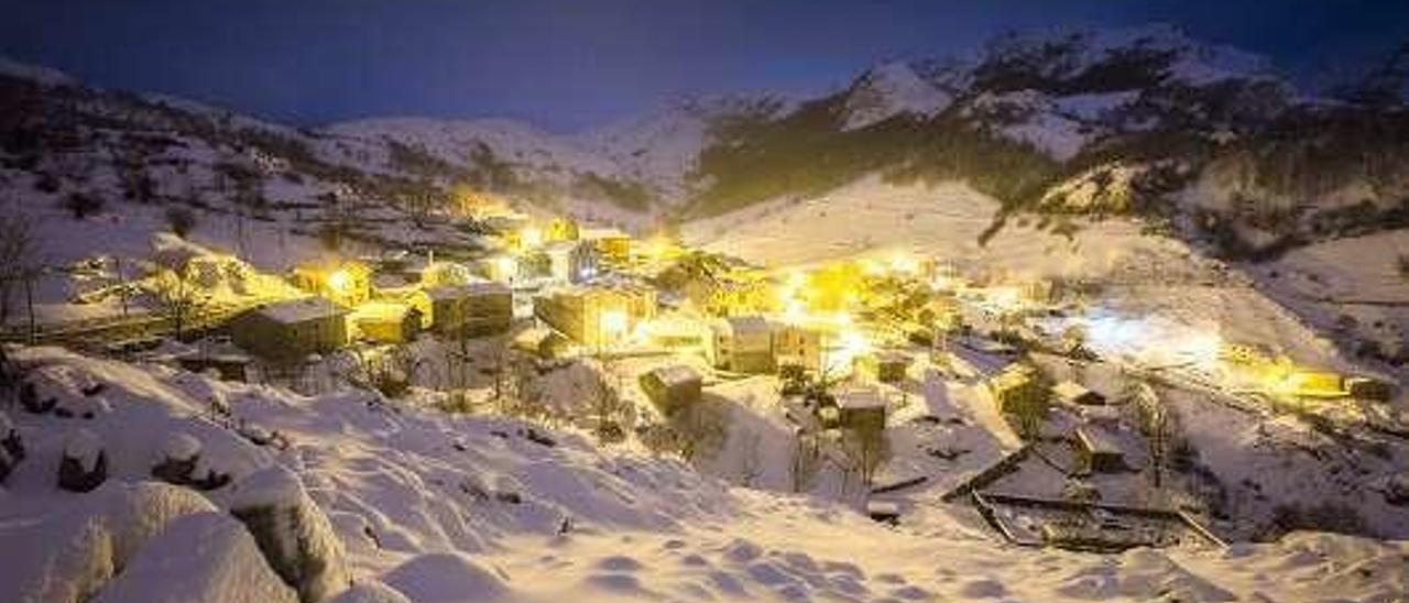 Bulnes, nevado, en 2016.