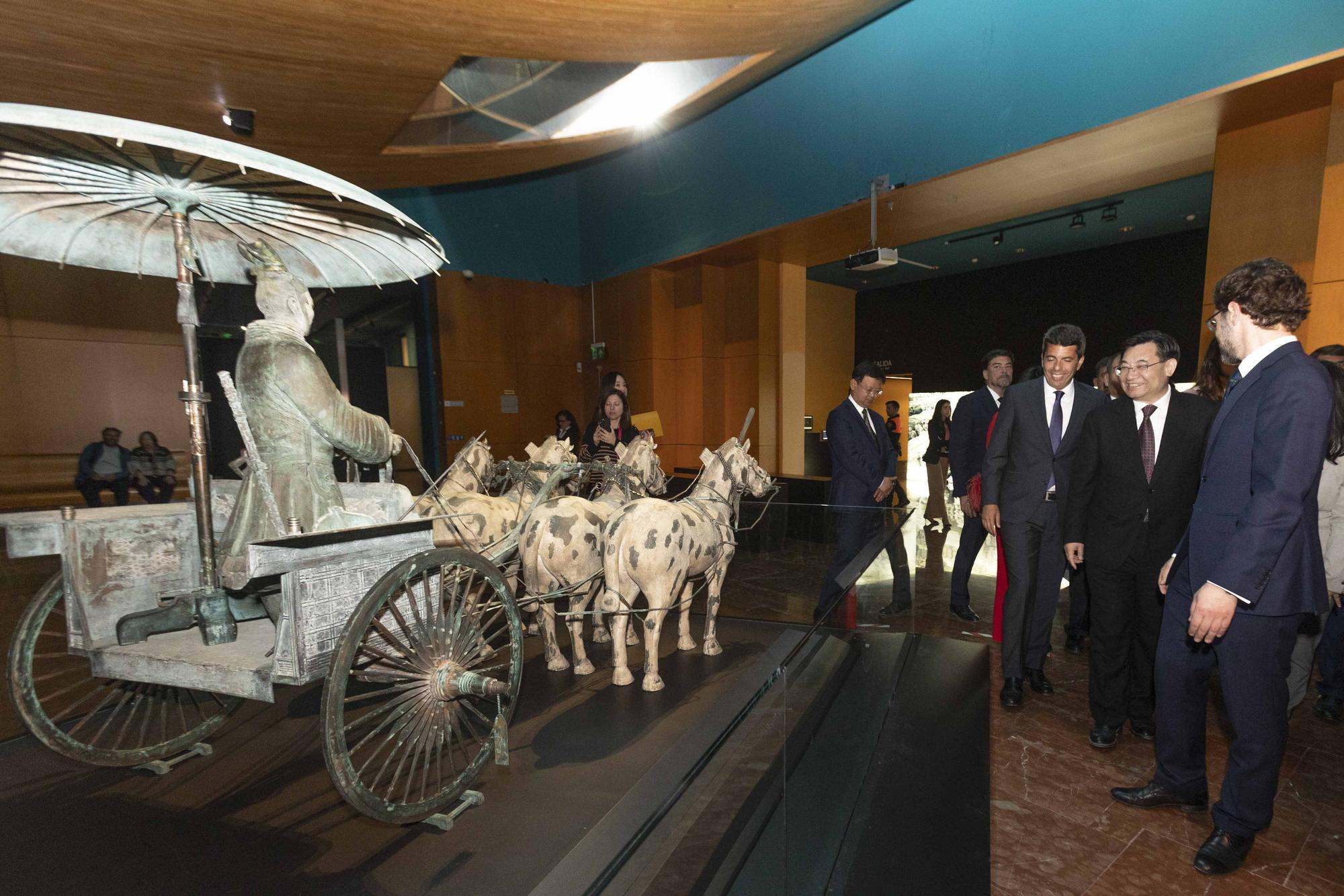 La inauguración de la exposición El legado de las dinastías Qin y Han. Los guerreros de Xian