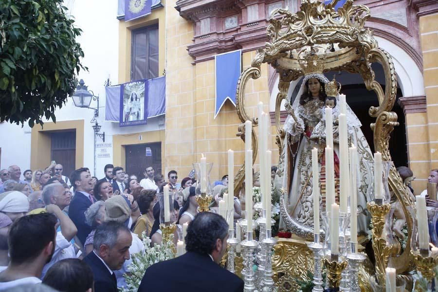 La Virgen del Socorro pasea por su barrio