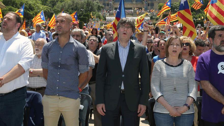 Puigdemont participó en el acto &#039;Referéndum es democracia&#039; celebrado este domingo.