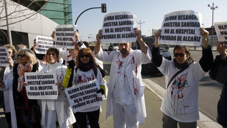 La DGA se queda sin tiempo y asume la paralización del hospital de Alcañiz