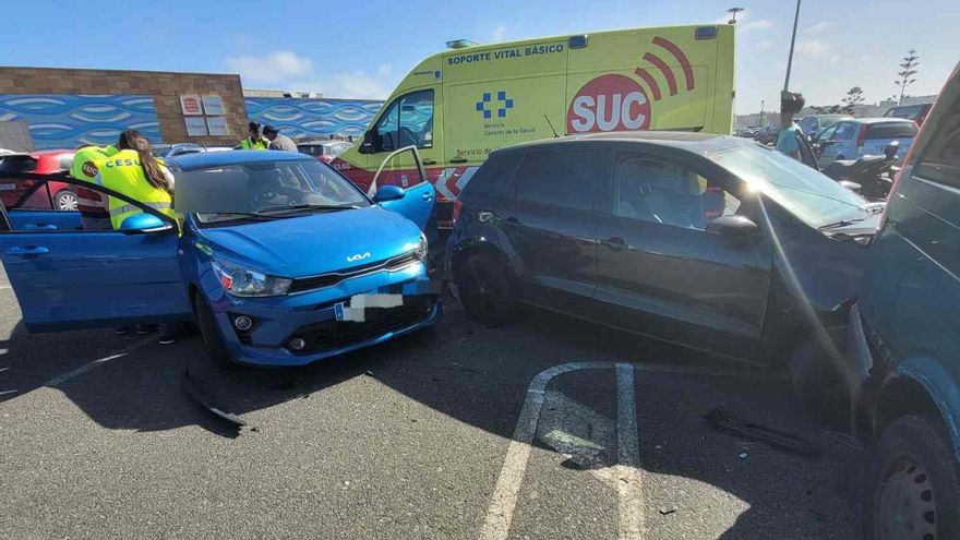 Accidente múltiple a la altura del Mirador