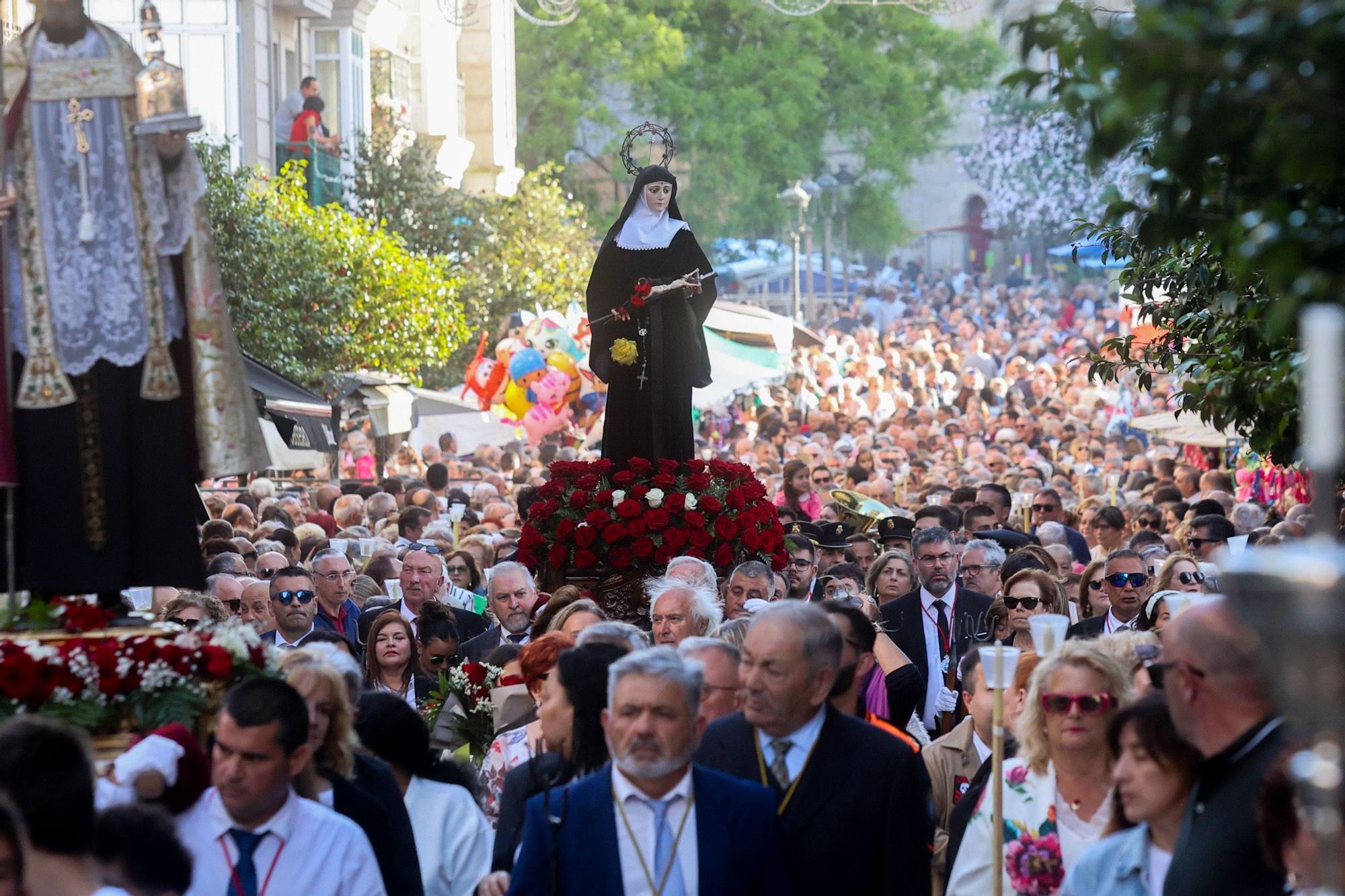 Santa Rita llena Vilagarcía de devoción, fiesta y tradición