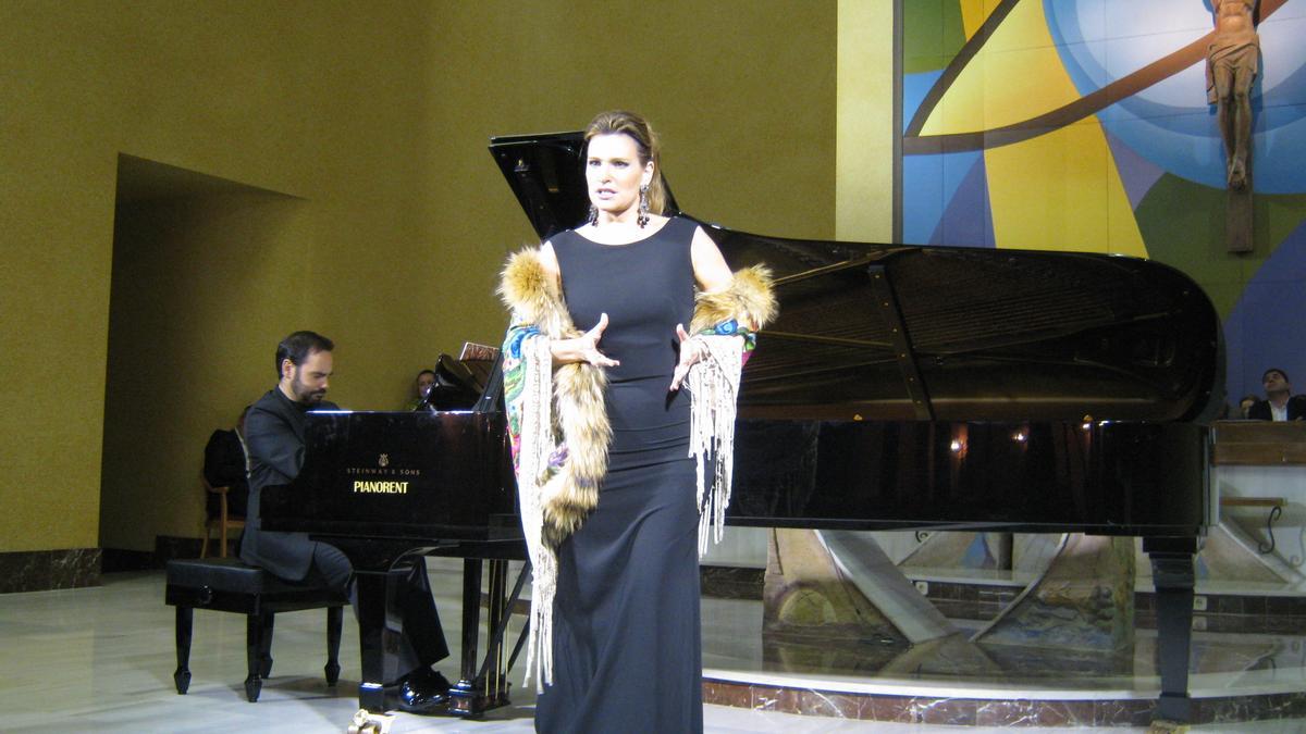 La soprano, Ainhoa Arteta, en una actuación anterior ofrecida en la ciudad
