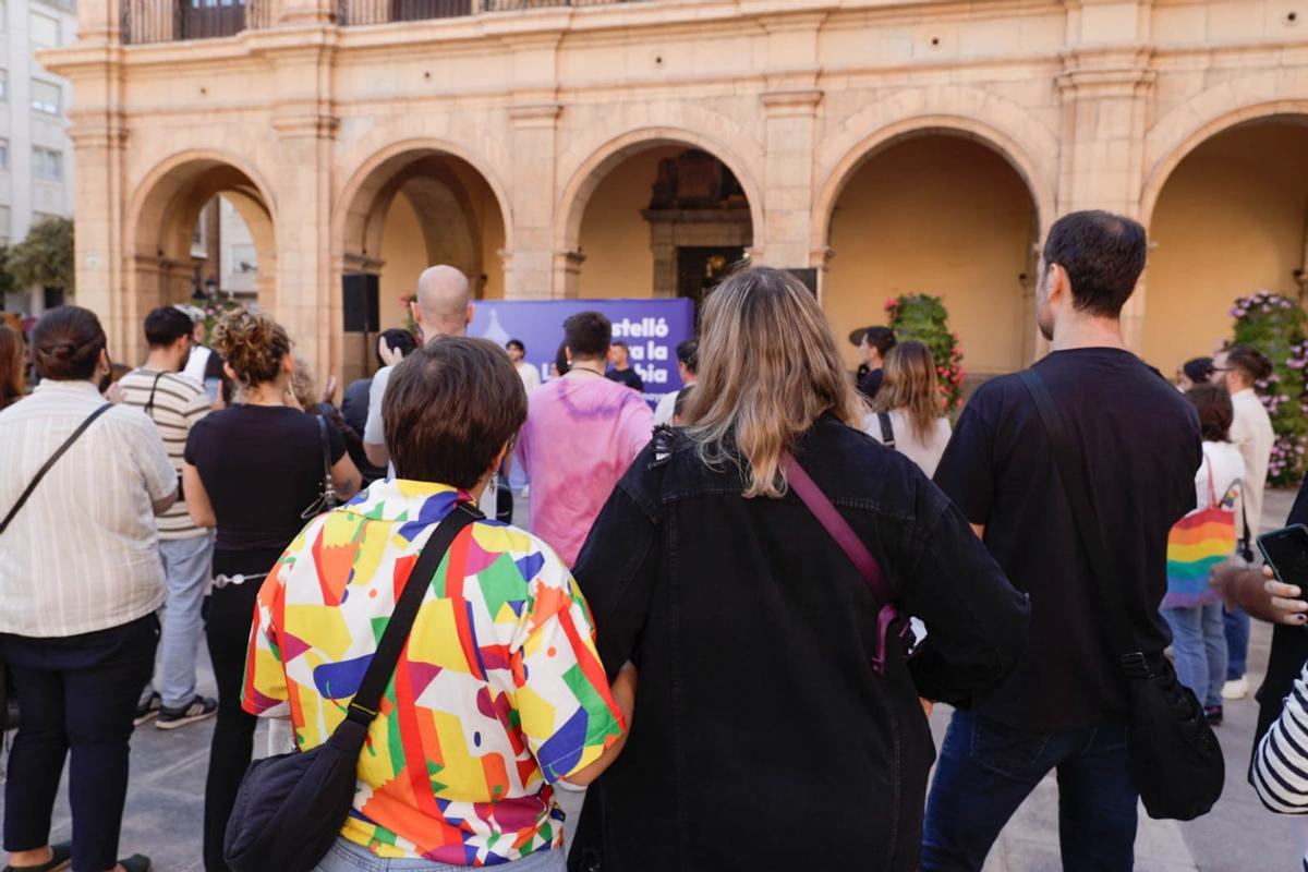Acto por el día contra la LGTBIfobia en Castellón.