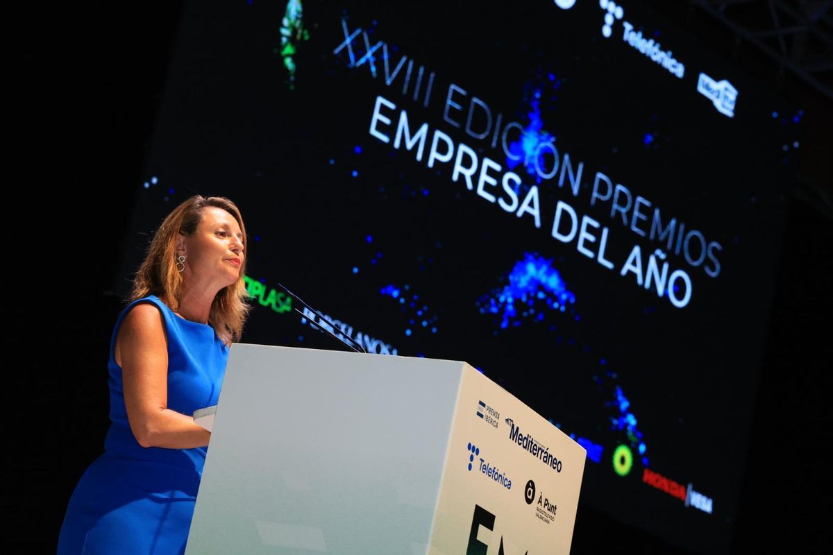 La alcaldesa de Castelló, durante su discurso.